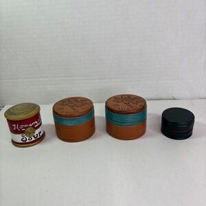 Hand-Painted Small Wooden Decorative Boxes Set Containers for Desk